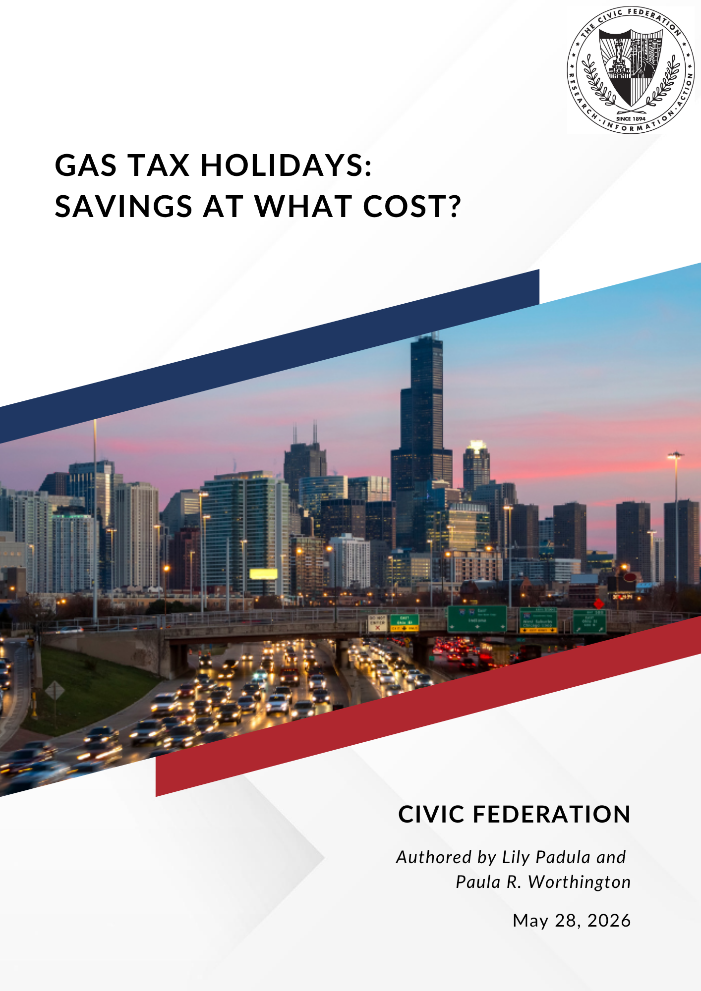 Gas Tax Holiday Report Cover